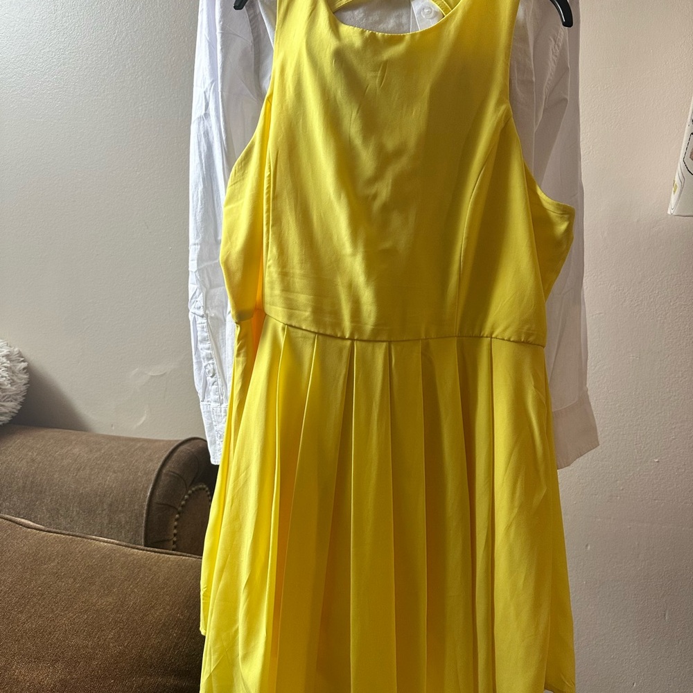 Yellow Sleeveless Dress
